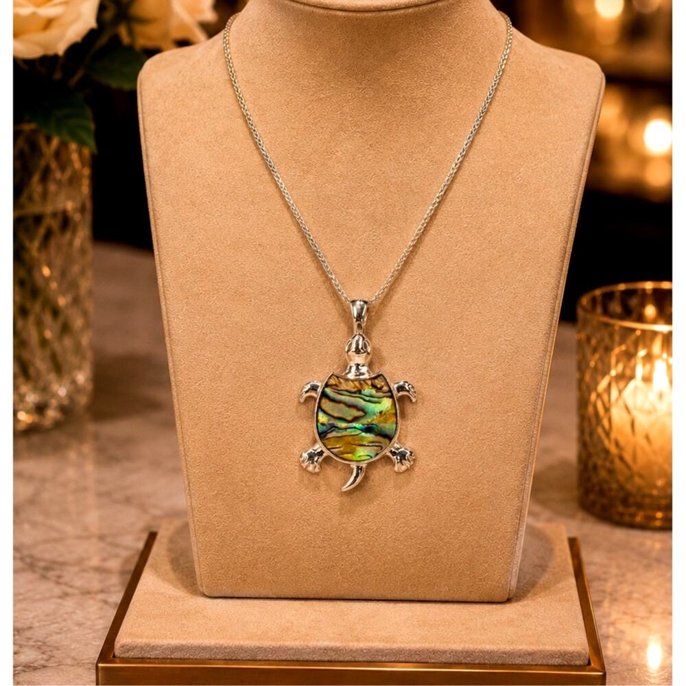 Abalone Sea Turtle Pendant